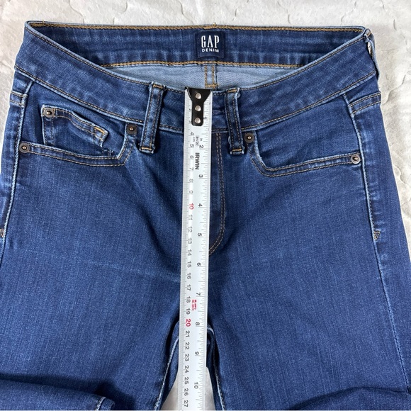 GAP 👖 Curvy True Skinny Jeans 26R Dark Wash Stretch Denim VGUC - Picture 5 of 11
